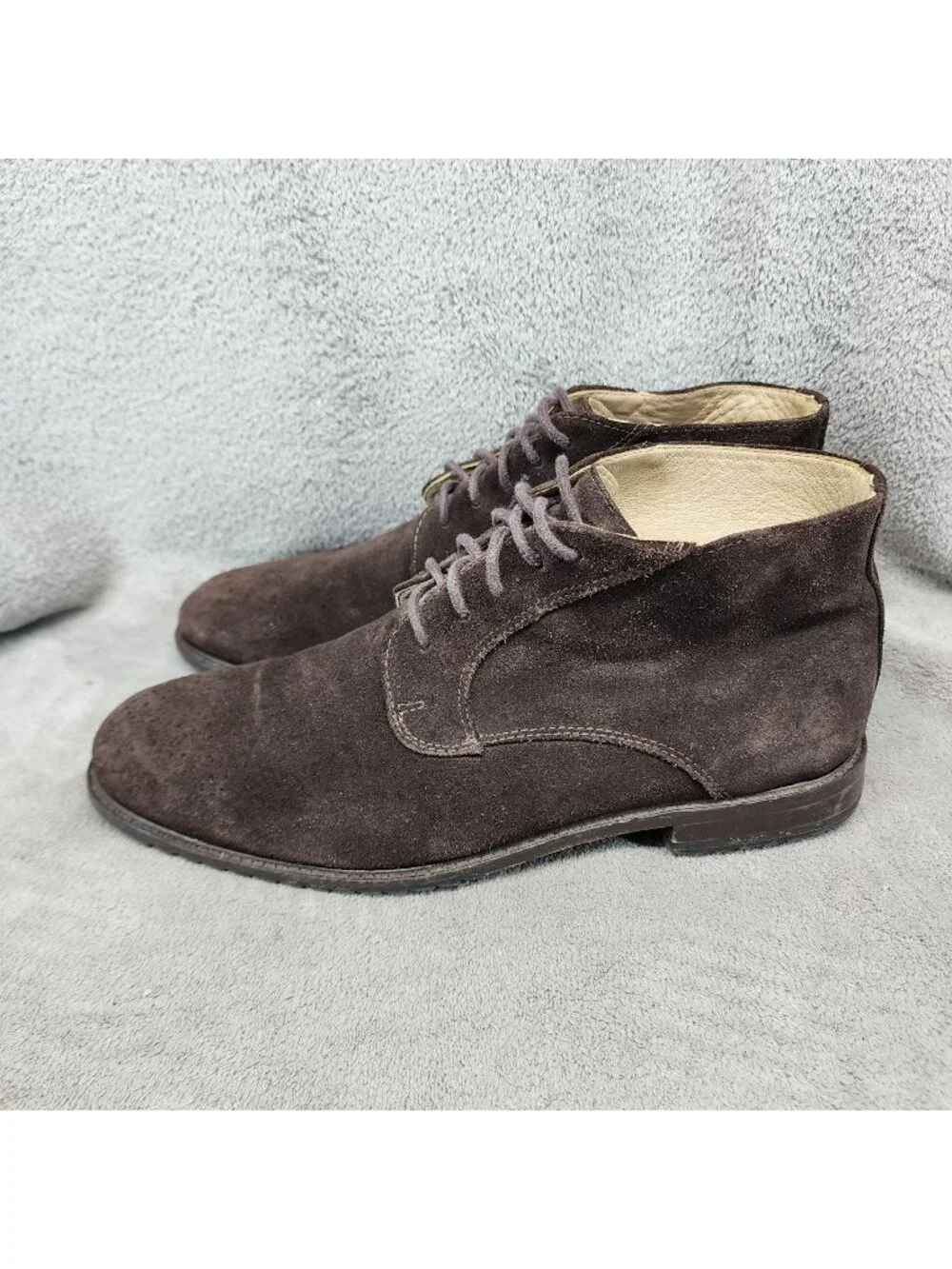 Martin Dingman Shoes Mens Size 11.5 Brown Suede Lace Up Chukka Boots *Read*